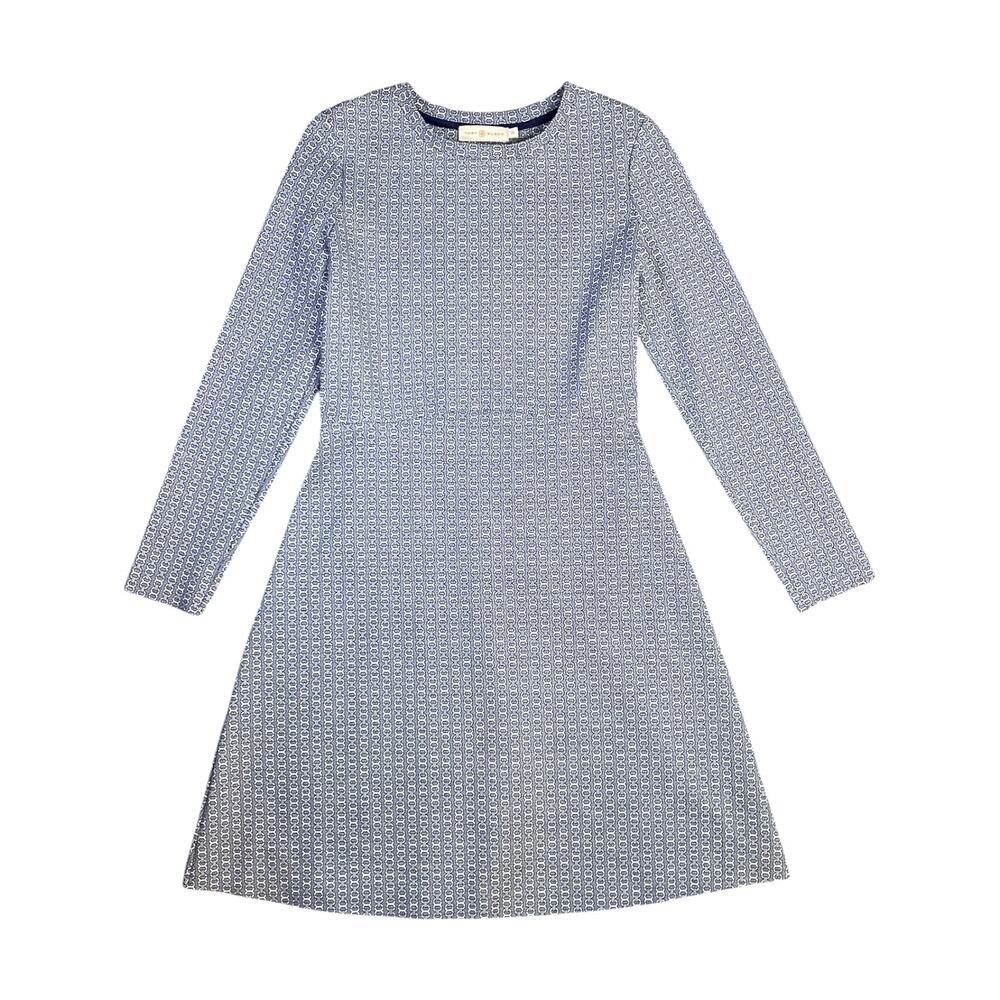 Tory Burch Navy Gemini Link Corrine Knit Dress - XS